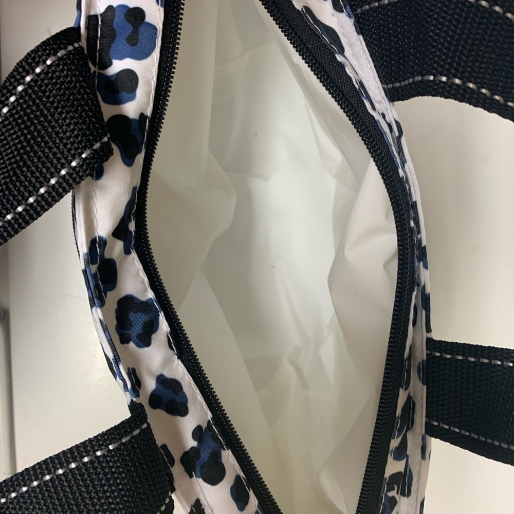Scout tote bag bnwot cheetah leopard white and blue print - Picture 4 of 4